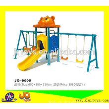 A0210 Hotsale niños parque infantil de plástico al aire libre conjunto de swing swing equipo de parque de atracciones